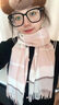 蒙口比鄰冬季新款100純羊毛圍巾女春季2025新款保暖防寒圍脖生日禮物 甜美粉黛格 曬單實(shí)拍圖