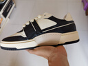FOOT INDUSTRY 足下工業(yè)「品牌經(jīng)典」90s滑板鞋運(yùn)動(dòng)休閑復(fù)古訓(xùn)練板鞋男女百搭 黑色/米白 41 曬單實(shí)拍圖