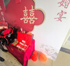 萊邦宸 訂婚全套布置 2025新款訂婚場(chǎng)景布置全套背景板布置套裝裝飾 次日達(dá)/桃之夭夭+桌面擺件 曬單實(shí)拍圖
