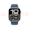 Apple/蘋果 Watch Series 10 智能手表GPS款42毫米銀色鋁金屬表殼丹寧色運(yùn)動(dòng)型表帶S/M MX1J3CH/B 曬單實(shí)拍圖