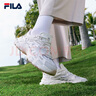 斐樂（FILA）官方女鞋老爹鞋運動鞋楊冪同款夏新款蕨草鞋休閑鞋 磨菇灰色/白中白-OB 38 曬單實拍圖