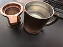 膳魔師（THERMOS）馬克杯不銹鋼茶杯大容量把手杯保溫咖啡杯七夕節(jié)教師節(jié)禮物TEMC 【鍍鈦茶漏】日暮金 400ml 曬單實拍圖