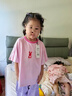 馬騎頓（MQD）夏季男女童涼感設(shè)計潮流多色圓領(lǐng)T恤 冰淇淋色 120 曬單實拍圖
