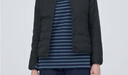 無(wú)印良品（MUJI）女式 輕量羽絨便攜式 無(wú)領(lǐng) 夾克 羽絨服女款 黑色 L  曬單實(shí)拍圖