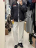POUM休閑褲男百搭直筒寬松長(zhǎng)褲男女美式條紋闊腿褲男日常慵懶風(fēng)褲子男 BKEG-bk06灰色 XL 【建議115-125斤】 曬單實(shí)拍圖