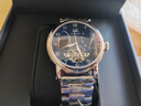 上海手表男自動(dòng)機械名表禮物【同價(jià)雙11】夜光鏤空表盤(pán)高級飛輪表924 銀殼藍面【升級鋼帶款】 曬單實(shí)拍圖