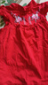 優(yōu)奇周歲女寶寶禮服夏季嬰兒夏裝衣服紅色旗袍連衣裙夏天抓周冠衣中式 曬單實(shí)拍圖