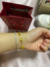 中國黃金（CHINA GOLD）銀手鐲足銀999滿天星手鐲女實心推拉銀鐲子時尚款七夕生日禮物女 滿天星手鐲【約10g±1g-品牌禮盒】 曬單實拍圖