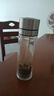 XDO一鍵開蓋水杯男士茶杯雙層玻璃泡茶杯子防爆耐高溫全鋼蓋 曬單實拍圖
