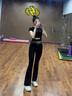 美麗衣櫥（BEAUTIFUL WARDROBE）水洗微喇牛仔褲女春秋高腰顯瘦喇叭褲女日常休閑百搭馬蹄長(cháng)褲子女 曬單實(shí)拍圖