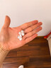 白嵐花花耳釘女999銀燒白耳飾輕奢設(shè)計感精致新款七夕情人節(jié)禮物送老 999銀燒白 曬單實(shí)拍圖