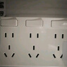 國際電工擴(kuò)展插座帶電源線多功能臥室墻壁拓展轉(zhuǎn)換插座廚房插排插線板帶開關(guān) 【左接插頭線】3開21孔-白色 曬單實(shí)拍圖