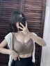 蘭繆內(nèi)衣女小胸聚攏收副乳防下垂顯大2025新款固定杯無鋼圈無痕文胸罩 咖啡色+香檳白 XL 120-135斤38/85ABC 曬單實拍圖
