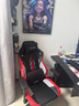 DXRACER利刃系列 迪銳克斯電競椅游戲電腦椅子人體工學舒服久坐 火焰之刃黑紅色 /皮革 曬單實拍圖