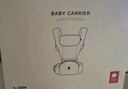 babycare腰凳嬰兒背帶多功能減震四季抱娃神器解放雙手透氣輕薄款 格里藍 曬單實(shí)拍圖