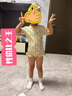尼多熊兒童泳衣女孩3歲女寶寶泳裝女童泳衣連體夏2歲6歲洋氣 曬單實(shí)拍圖