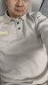 吉普（JEEP）長(zhǎng)袖T恤男士春秋季polo寬松休閑打底衫衣服男裝 卡其加絨 XL  曬單實(shí)拍圖