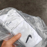 耐克(NIKE)襪子男子 舒適透氣運(yùn)動(dòng)襪 中筒襪三雙裝SX7676-100白L 曬單實(shí)拍圖