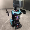 活石遙控汽車(chē)遙控車(chē)玩具男孩金剛變形汽車(chē)機(jī)器人兒童生日禮物3-6-12歲 變形戰(zhàn)警藍(lán)【50cm+手勢(shì)+特技輪】 跑馬燈噴霧編程/生日禮物3-6-10 曬單實(shí)拍圖