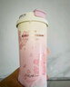 Vanow櫻花保溫杯女生咖啡陶瓷內(nèi)膽吸管杯子家居館水杯教師節(jié)送老師禮物 曬單實(shí)拍圖