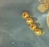 喜上眉梢喜飾黃金古法金珠999足金散珠硬金光面磨砂轉(zhuǎn)運(yùn)珠路路通圣誕禮物 4mm重工古法珠約兩顆 0.5 曬單實(shí)拍圖