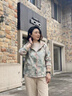 恰凡（QIAFAN）中年媽媽秋裝休閑短款?yuàn)A克外套2025新款外衣中老年女裝春秋季上衣 F6CTND 綠色外套 XL  （推薦90-105斤） 曬單實(shí)拍圖