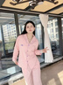 貓人純棉睡衣女士100全棉春秋季帶胸墊開衫長袖套裝大碼寬松家居服 清新綠 【100%純棉 免穿文胸】 L 【158-165cm/100-120斤】 曬單實拍圖
