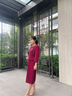 諾婔喜婆婆婚宴裝喜服兩件套2025新款媽媽婚宴禮服喜媽媽結(jié)婚禮服套裝 2561 紅色 3XL 推薦125-135斤（不挑膚色） 曬單實拍圖