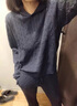 優(yōu)衣庫女裝可機洗紐花針織連帽套頭衫/25秋冬新款478871 06 鉛灰色 M /160/84 曬單實(shí)拍圖