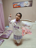 壹號(hào)鳳庫(kù)洛米裙子女童夏季2025新款兒童POLO連衣裙女孩夏裝短袖jk套裝 三只庫(kù)洛米-紫色-不配包 120 建議身高110-120 曬單實(shí)拍圖