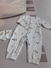 babylove嬰兒連體衣春秋季加厚哈衣爬服男女寶寶簡(jiǎn)約保暖衣服雪林松語(yǔ) 雪林松語(yǔ) 90cm 曬單實(shí)拍圖