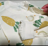 童泰（TONGTAI）嬰兒套裝春秋季純棉寶寶衣服兒童家居服內衣上衣高腰褲子黃色90cm 曬單實(shí)拍圖