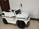 福兒寶奔馳授權(quán)大G兒童電動(dòng)車玩具車可坐人四輪帶遙控越野小孩寶寶送禮 四驅(qū)白+減震器+后備箱+皮座+軟胎 曬單實(shí)拍圖