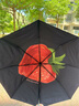 蕉下（beneunder）防紫外線遮陽傘三折倍護(hù)黑膠晴雨傘防曬傘野果BM397搖滾草莓 曬單實拍圖
