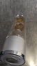 臻廚聚一鍵開蓋水杯茶杯玻璃杯水杯男士泡茶杯茶水分離杯玻璃高硼硅杯子 銀蓋500ml【雙層加厚】 曬單實拍圖