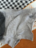 nest designs兒童內褲新品幼兒男女童寶寶竹纖維兒童彈力2件裝 炭筆灰/暮云灰 【男童款】 2條 100 cm（建議體重11-14kg） 曬單實(shí)拍圖