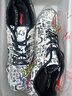 李寧（LI-NING） 釘鞋田徑短跑專(zhuān)業(yè)短跑鞋比賽訓練男女學(xué)生中高考跳遠跑步釘子鞋 047-1白黑潮流字母款（8釘） 43 【尺碼偏小，建議拍大一碼】 曬單實(shí)拍圖