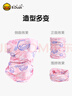 B.Duck小黃鴨兒童掛耳防曬面罩UPF50+防紫外線(xiàn)夏季涼感戶(hù)外海邊護臉圍脖 曬單實(shí)拍圖