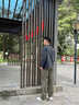 LAZY DAY TREND戶(hù)外拼色半拉鏈吸濕速干運動(dòng)長(cháng)袖T恤男防曬涼感抗菌短袖 深影灰 L 曬單實(shí)拍圖