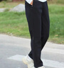 FILA 斐樂官方女裝針織長(zhǎng)褲2025夏季新款健身運(yùn)動(dòng)基礎(chǔ)防曬直口褲子女 深黑-BK L 170/70A/L 曬單實(shí)拍圖