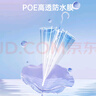 左都（ZUODU）透明長柄雨傘直柄傘超大號透明傘長把超輕便傘雙人長把小清新漸變 曬單實拍圖