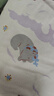 babycare初生嬰兒全棉抱被安撫調溫產房新生兒包被4層莫利亞淺灰紫90*90 曬單實拍圖