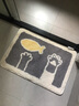 大江地墊衛(wèi)生間腳墊浴室門口吸水墊廁所浴室防滑地墊45x65cm 曬單實拍圖