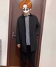 ACOO奢品春秋季中長(cháng)款風(fēng)衣男士2023新款防風(fēng)夾克商務(wù)休閑外套純色潮流 NSCQ-69203黑色 XL 適用130-140斤 曬單實(shí)拍圖