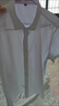 南極人（Nanjiren）襯衫男短袖夏季純色商務(wù)休閑襯衣舒適透氣短袖白襯衫男白色襯衫 曬單實拍圖