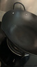 王源吉 熟鐵鍋炒鍋精鑄鐵無涂層不銹不粘炒菜鍋具燃?xì)庠铍姶艩t通用 32cm 曬單實(shí)拍圖