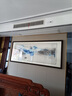 伯莎丹頓（BERTHA DENTON）中式蘇繡成品掛畫(huà)純手工刺繡山水畫(huà)靠山圖辦公室背景墻客廳裝飾畫(huà) 飛鳥(niǎo)云霧 實(shí)木框86*206cm 曬單實(shí)拍圖