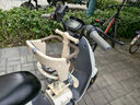 雅迪（yadea）電動(dòng)車(chē)摩登光芒兒童座椅前置通配型寶寶椅安全避震電瓶車(chē)兒童座椅包圍款-米白色 曬單實(shí)拍圖