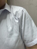 羅蒙（ROMON）純色商務(wù)職業(yè)正裝男士白襯衫工裝男裝短袖襯衣男CS72白色6XL 曬單實(shí)拍圖
