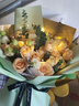領(lǐng)香鮮花速遞香檳玫瑰花束表白送女友老婆生日禮物全國(guó)同城配送 33朵香檳玫瑰—女神款 曬單實(shí)拍圖